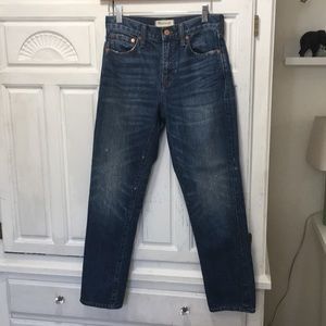 Madewell Straight Leg Cropped Jeans